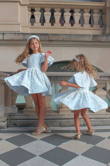 Come What May Dress - Hydrangea Mesh